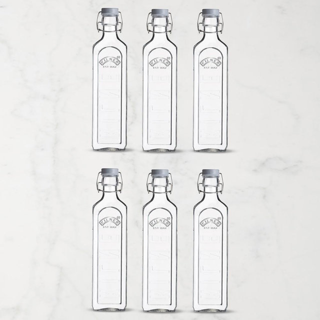 Kilner Clip Top Bottle 34 oz, Set of 6