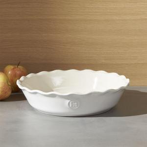 Emile Henry - Emile Henry Modern Classic Sugar White Pie Dish