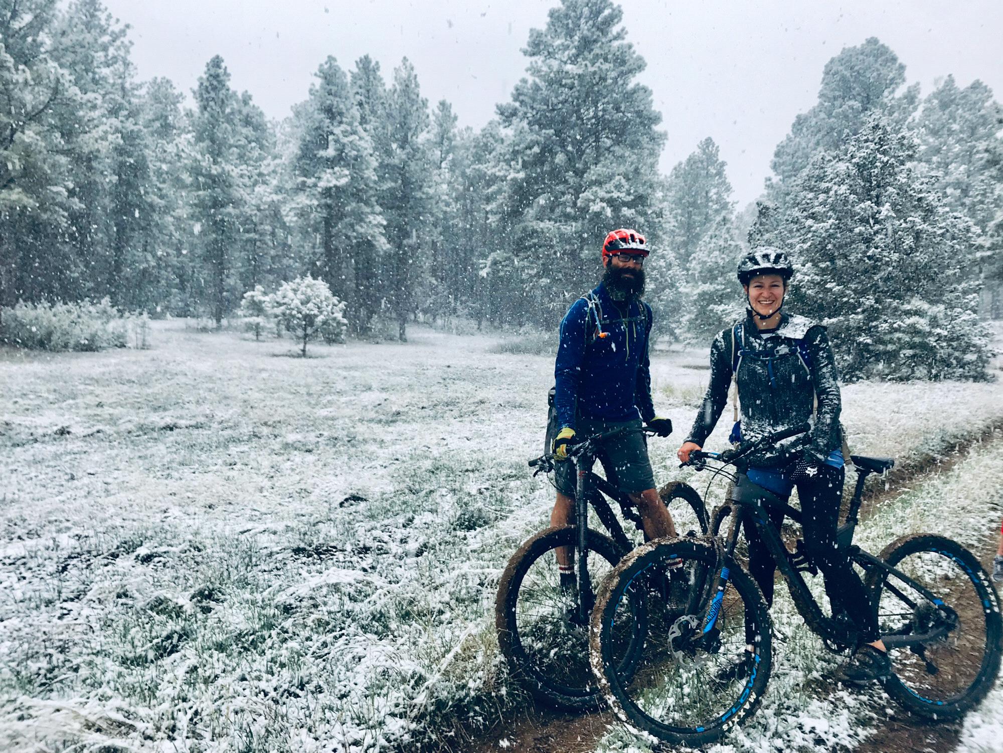 Snow-Mageddon bike ride