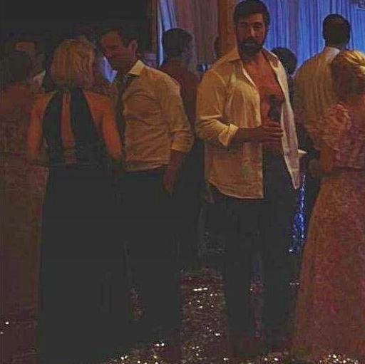 A very blurry glimpse of our first encounter at Phoebe's wedding. When it all began...