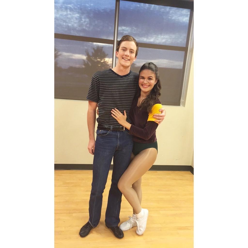 Our first photo together, doing a production of A Chorus Line - September 2016