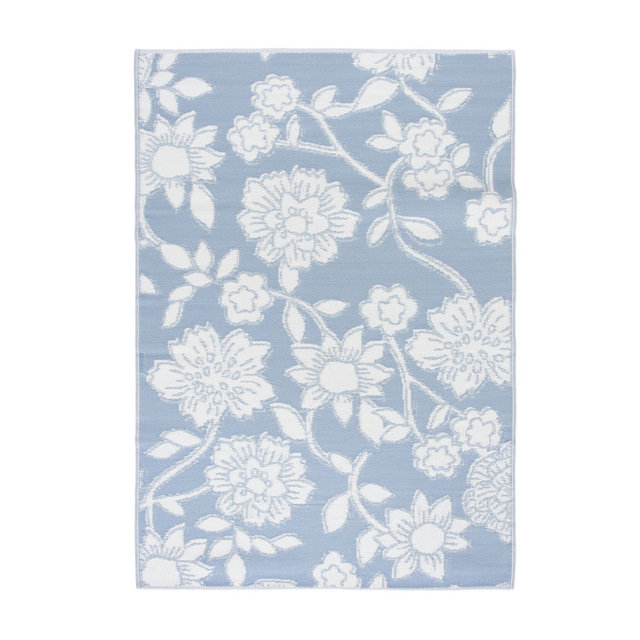 Sonoma Goods For Life® Polyweave Outdoor Area Rug - Blue Floral