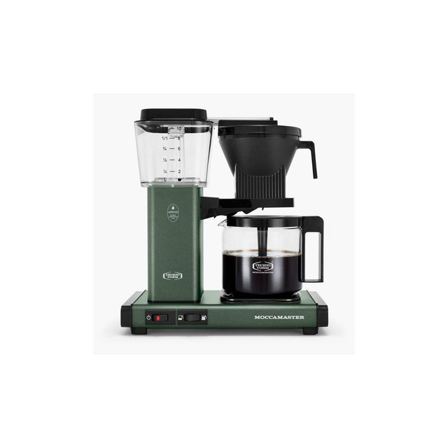 Technivorm Moccamaster KBGV Coffee Maker Juniper: 40 oz Capacity, Electric, Metal, Paper Filter, Green