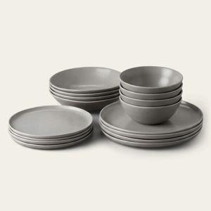 Dinnerware Set - Dove Gray 16 PC