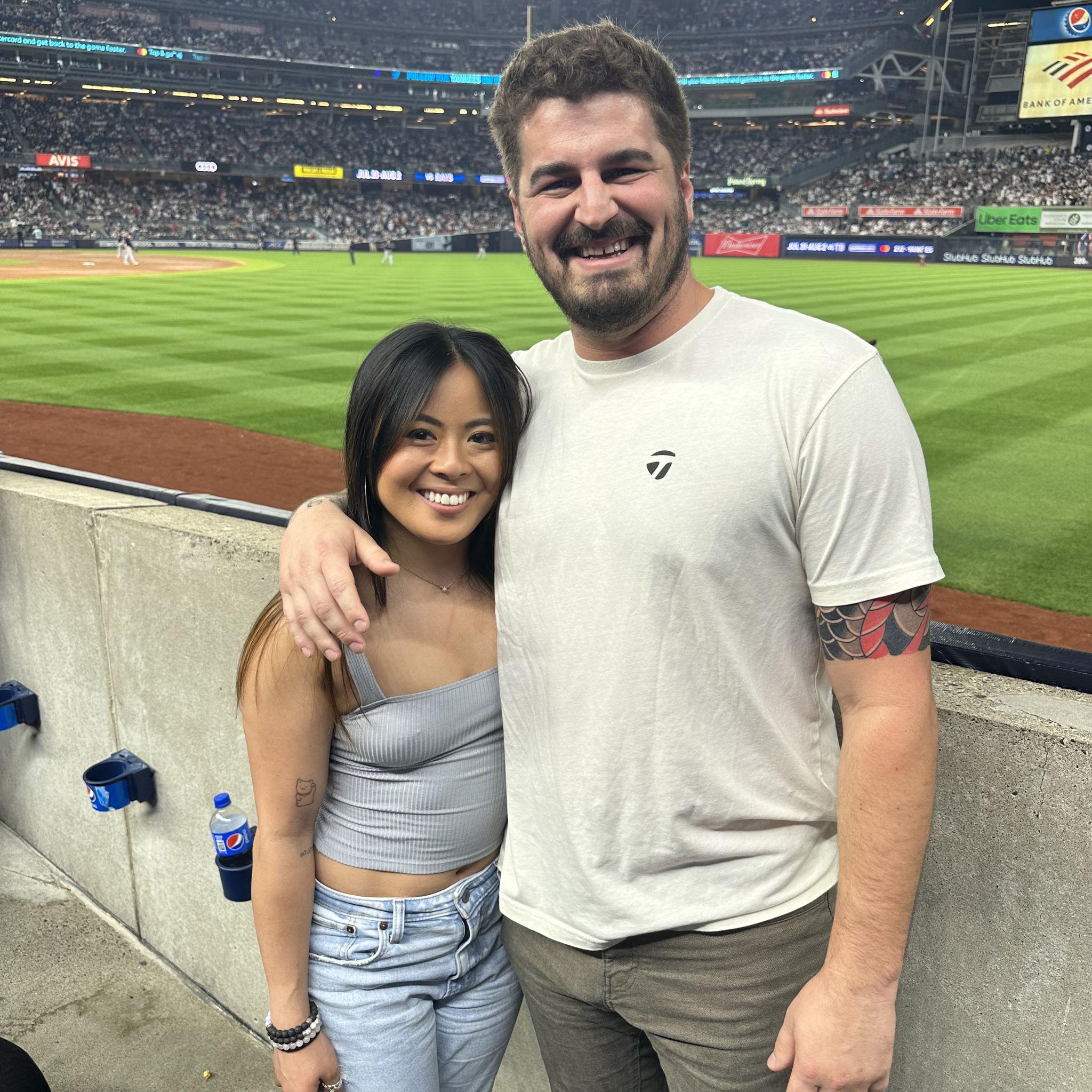 First Red Sox Game together at Yankees Stadium