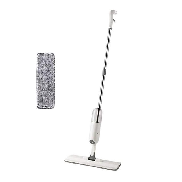 True & Tidy, Multi-Surface Spray Mop, Includes Spray Mop and 1 Mop Pad, SPRAY-250, White