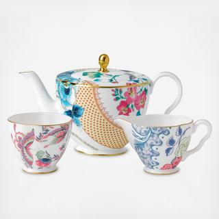 Butterfly Bloom 3-Piece Tea Set