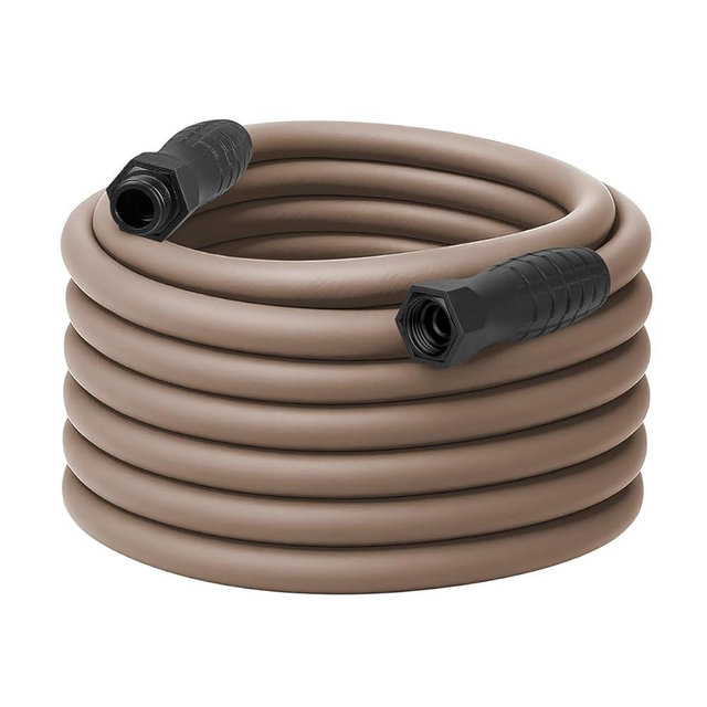 Flexzilla Colors SwivelGrip Garden Hose 5/8 in. x 75 ft., Lightweight All-Weather Water Hose, Durable and Flexible, Leak-Free Connections, Brown Mulch