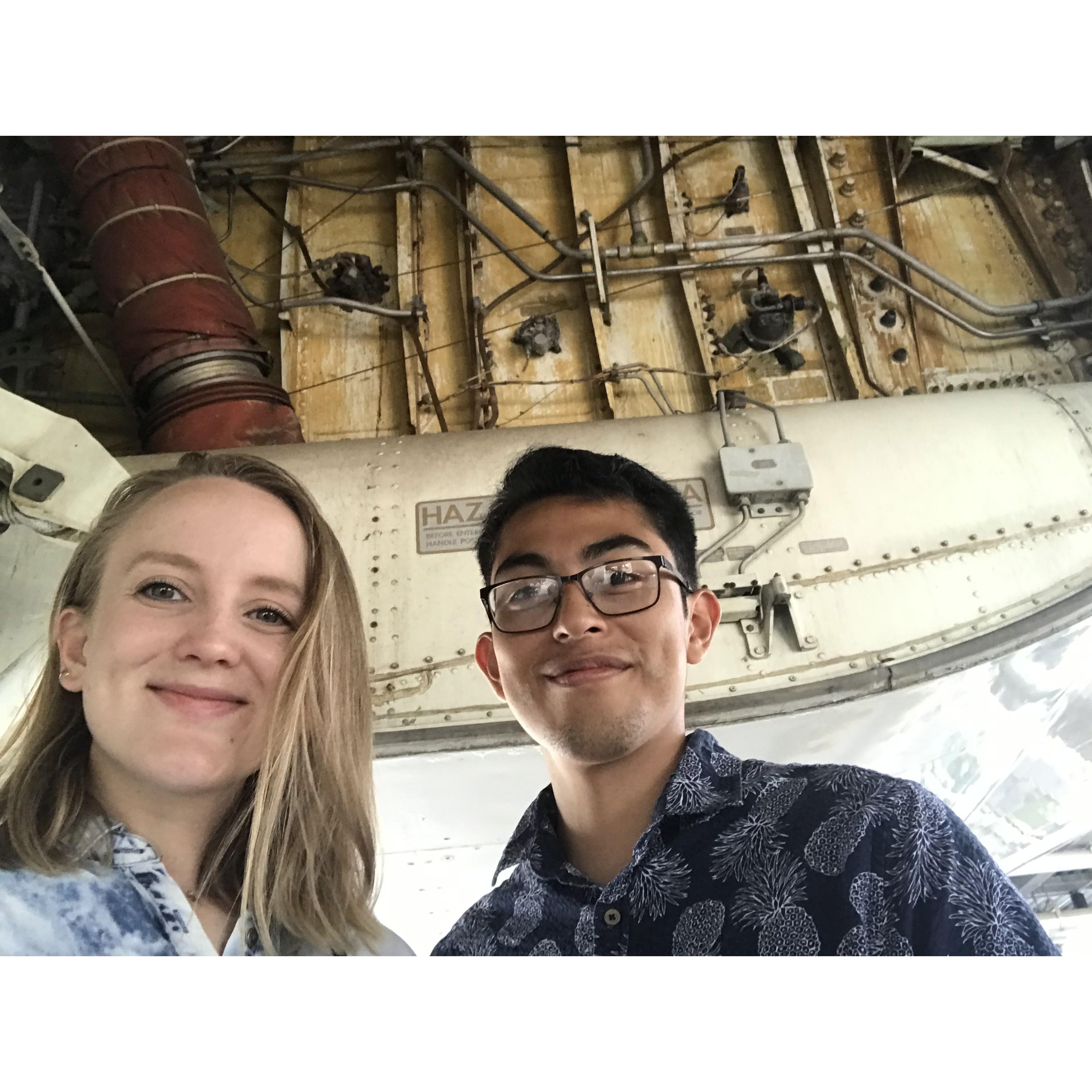 This was during a trip to Houston Space Center. Amazingly, while we were there Steve got a call to schedule an interview for his current job at NASA!