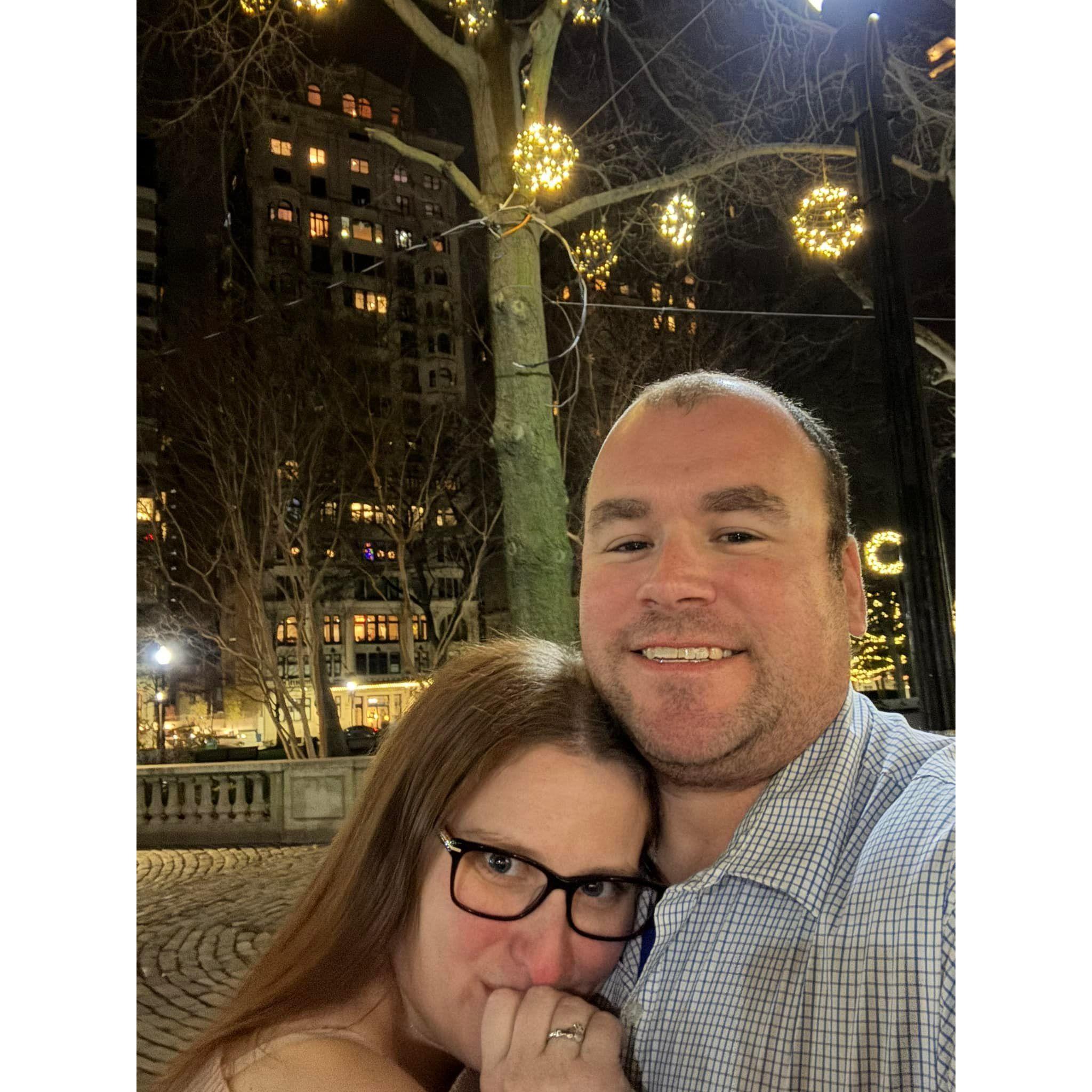 New Years Eve tradition in Rittenhouse Square.