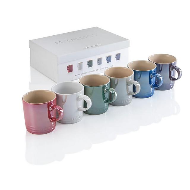 Metallics Collection Mugs, Set of 6