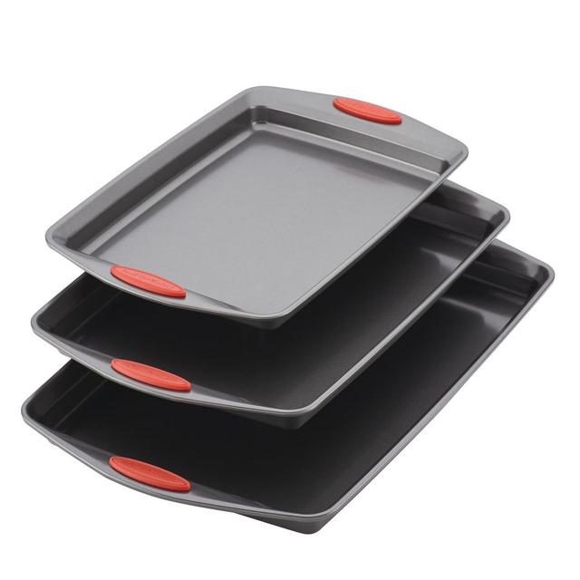 Rachael Ray Nonstick 3-Piece Bakeware Cookie Pan Set