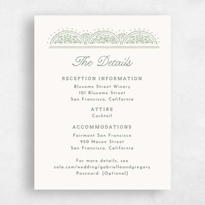 Pale Jade, Green Wedding Enclosure - Carmel