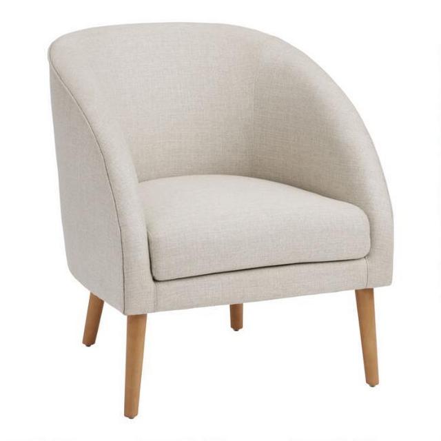 Round Back Liza Upholstered Chair