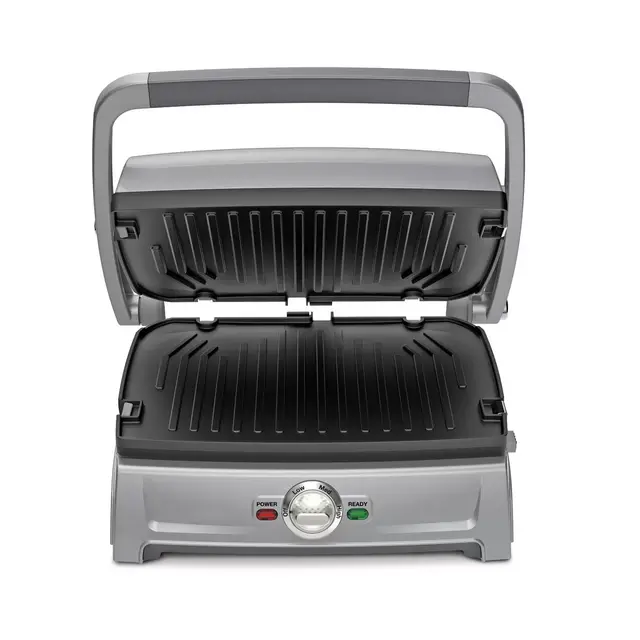 Cuisinart Griddler Compact Indoor Grill Griddle Panini Press Stainless Steel Finish GR-102