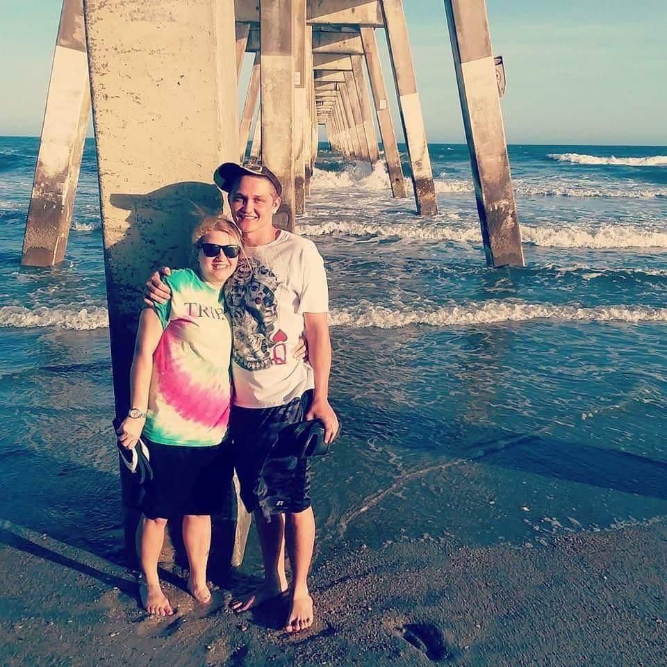 Our very first date on Wrightesville Beach. ♡ Paige  introduced Dylan to sea glass.