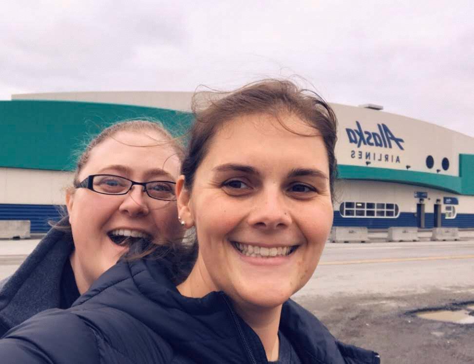 Our first picture together . . . It was hard fought but anyone willing to Brave a trip to Bethel, AK can handle it!