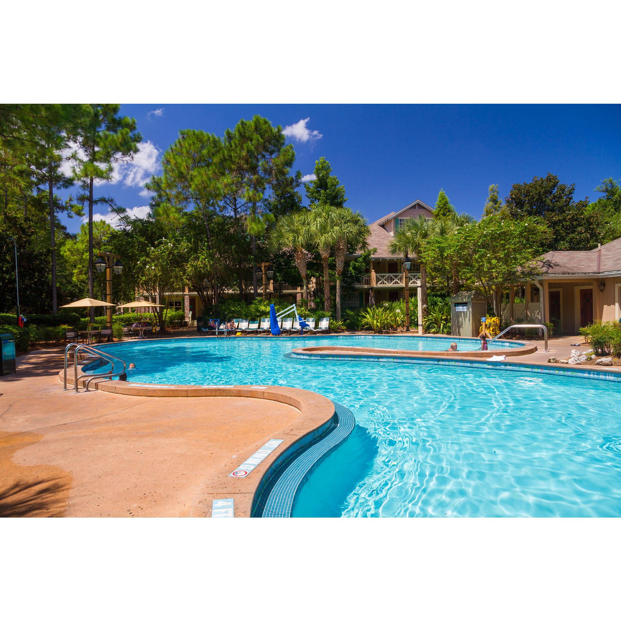 Pool next to rooms