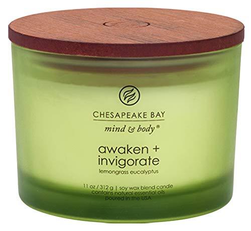 Chesapeake Bay Candle Scented Candle, Awaken + Invigorate (Lemongrass Eucalyptus), Coffee Table