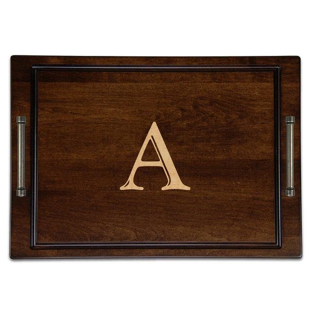 Tobacco Monogrammed Platter