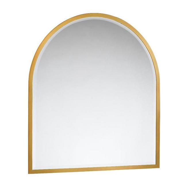 Layne Mantel Mirror, Brass, 36"W x 40"H