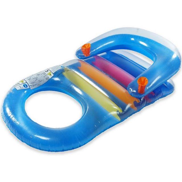 Pool Central Inflatable Classic Pool Lounger in Blue