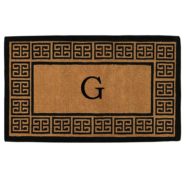 Calloway Mills 180091830G The Grecian 18" X 30" Extra-Thick Monogrammed Doormat (Letter G)