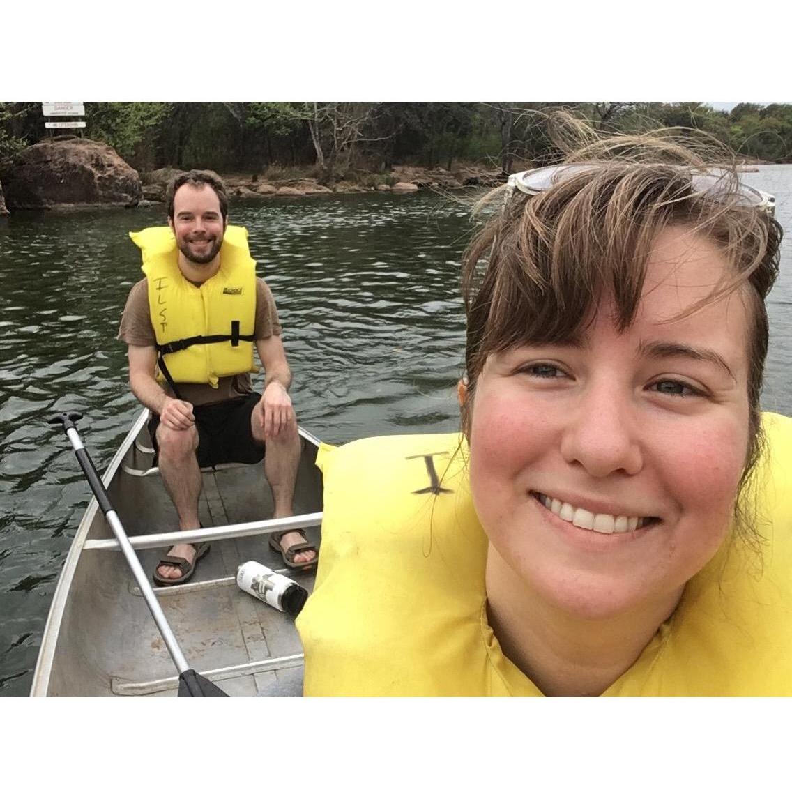 Canoeing at Inks Lake State Park