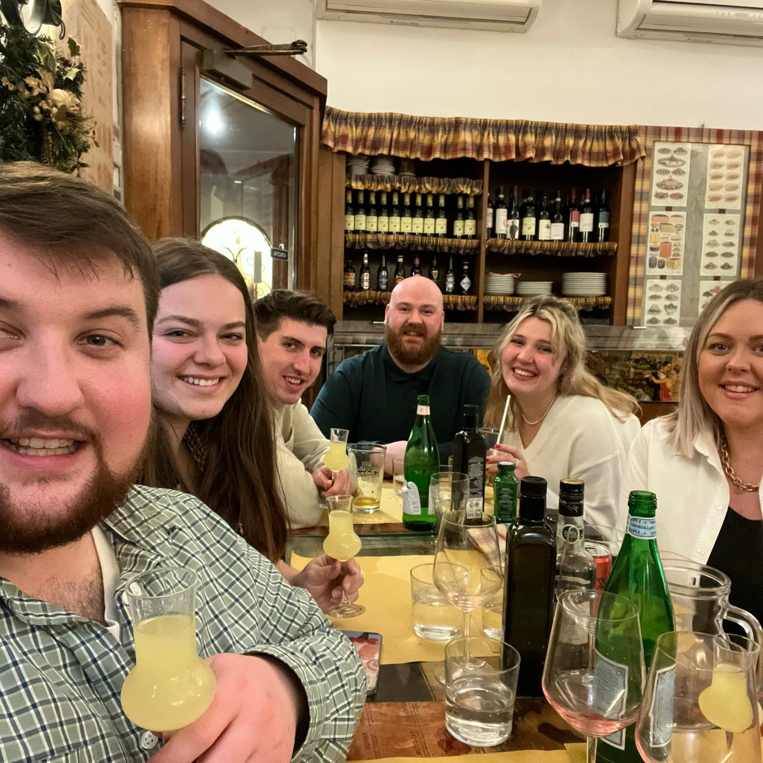 First night out in Rome.