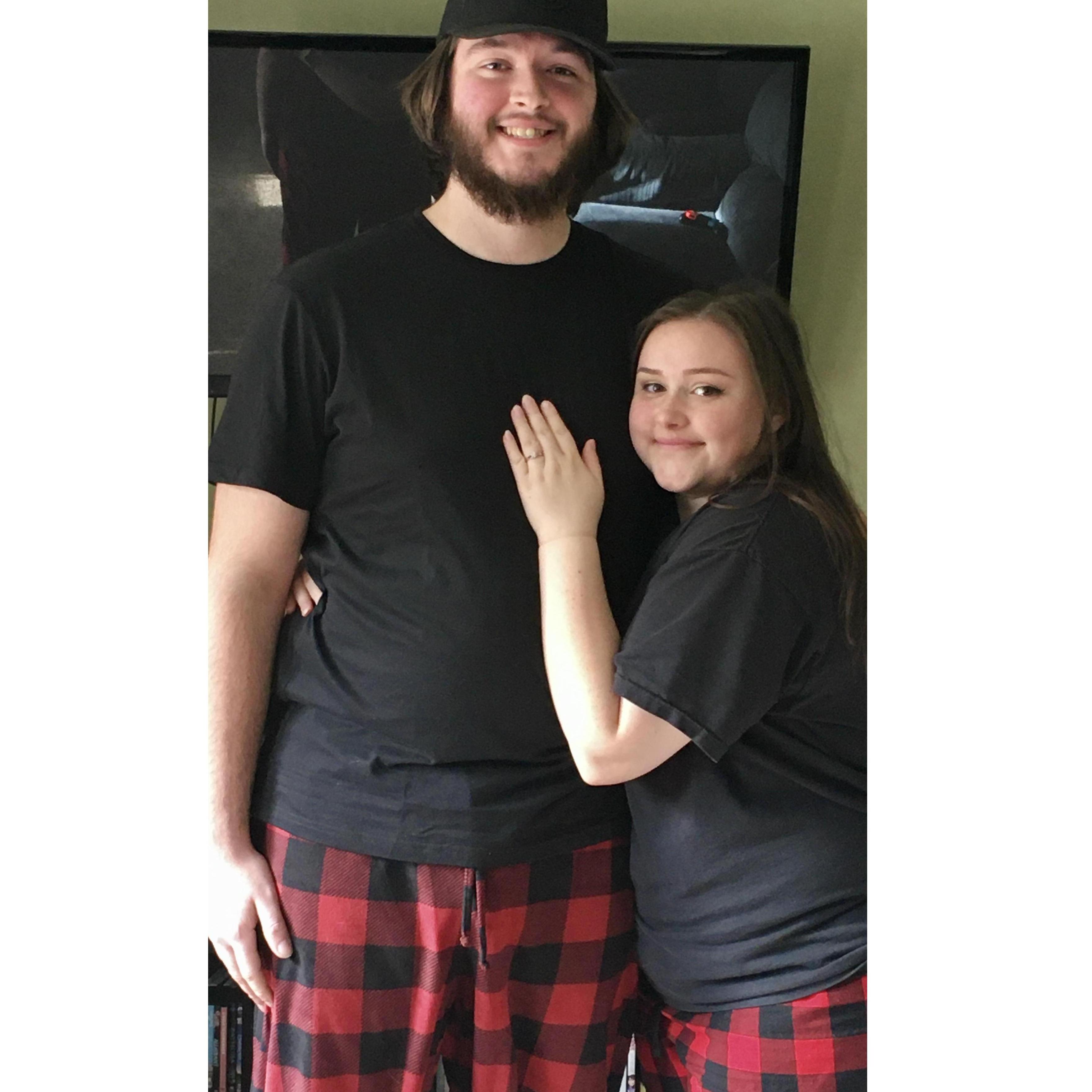 2019
We had just gotten engaged! ♡