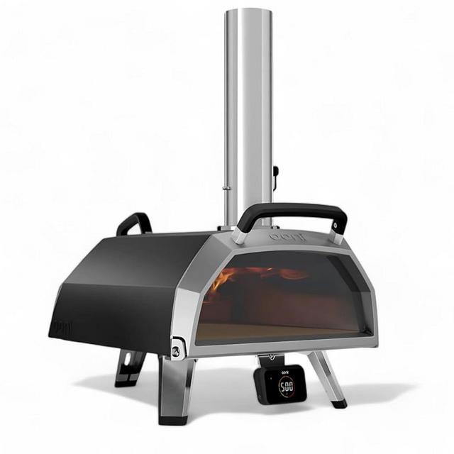 Ooni Karu 2 Pro Multi-Fuel Pizza Oven - Wood and Gas Outdoor Pizza Oven with Pizza Stone & Intergrated Thermometer, Pizza Oven Outdoor, Dual Fuel 16 Inch Pizza Maker, Outdoor Cooking Grill