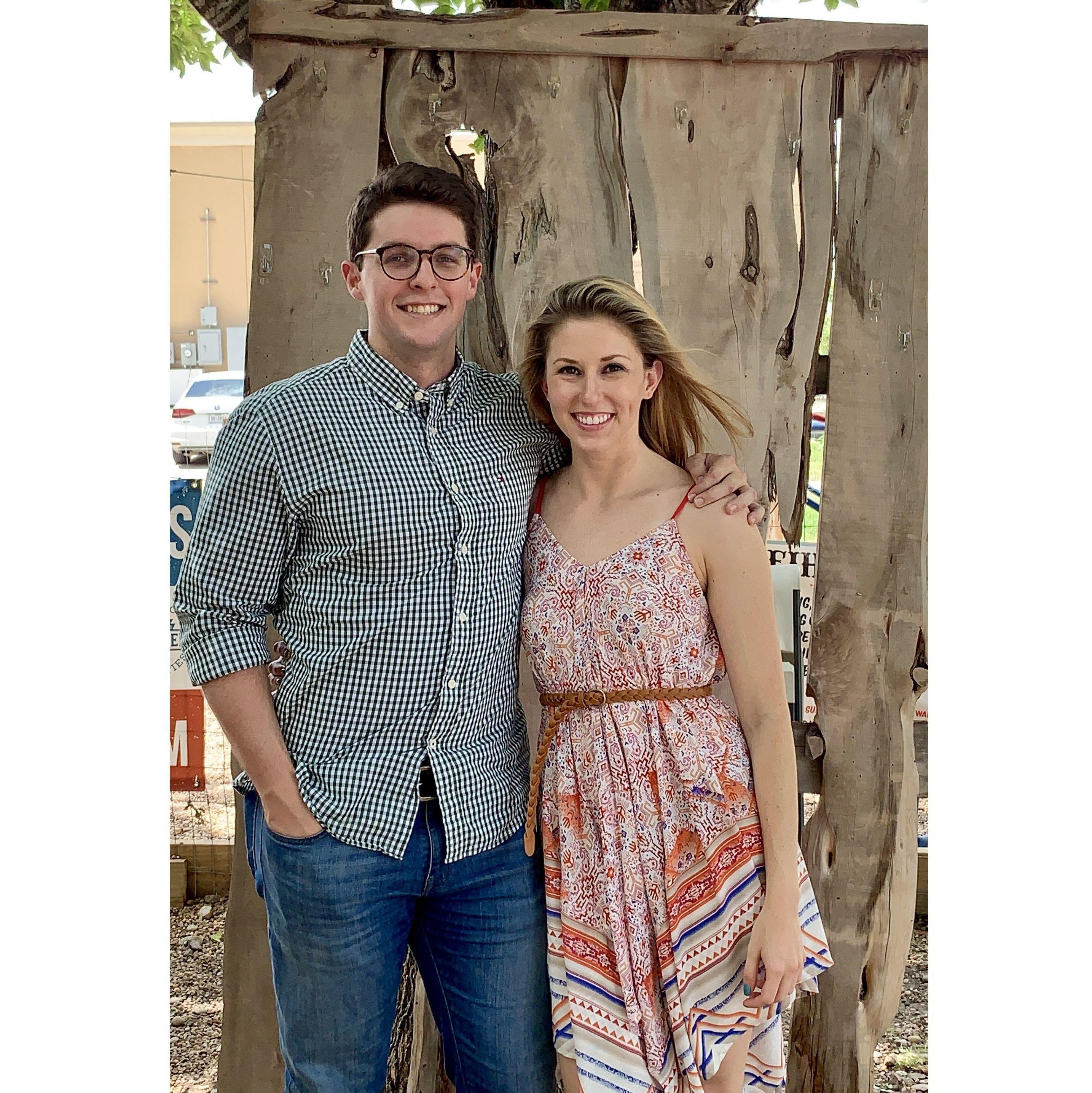 One of our very first pictures together in May of 2019