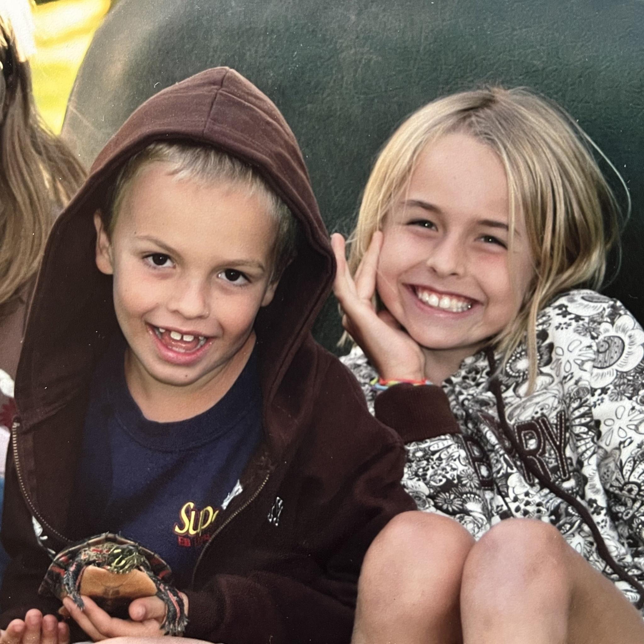 Young Sam and her brother John