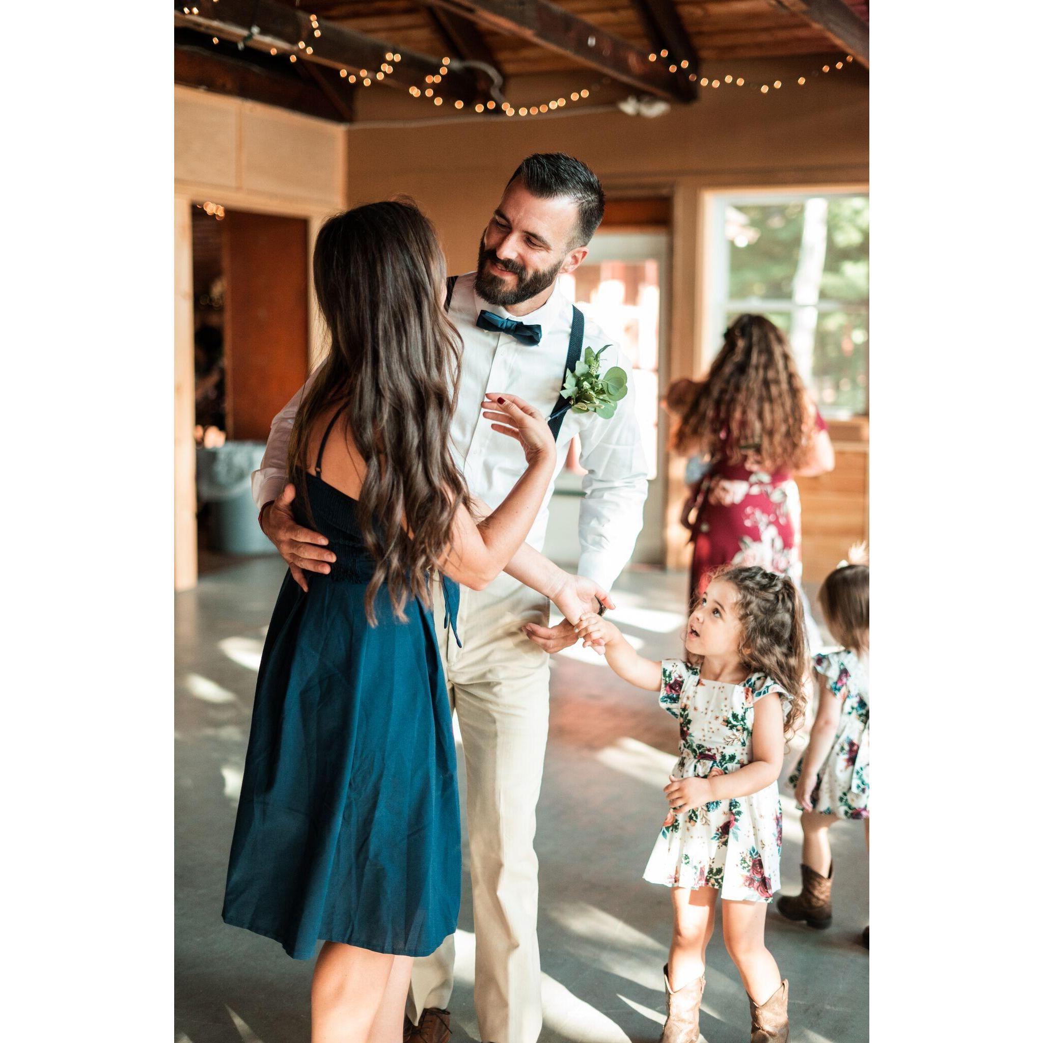 I always have to steal a dance!