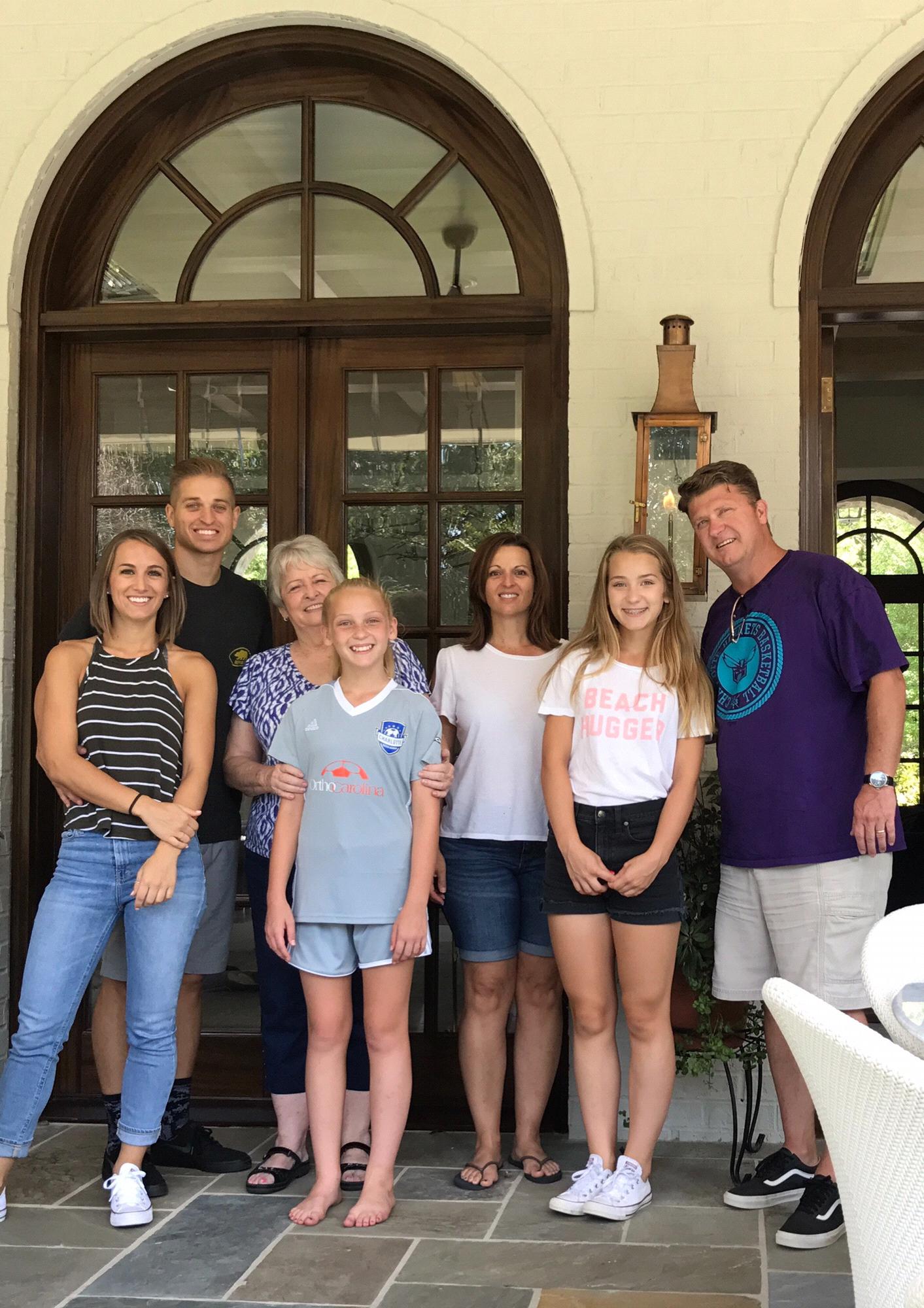 Visiting Mitch's family in North Carolina
