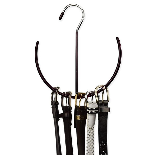 Multi Purpose Space Saving Hanging Closet Organizer Shoe Organizer Hat Rack Belt Hanger Tie Rack and Bag Organizer for Closet Organization, Black by EASYVIEW