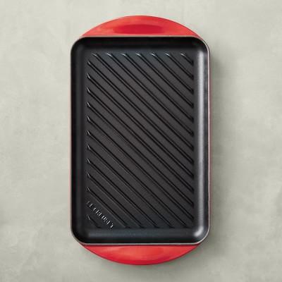 Red Le Creuset Enameled Cast Iron Skinny Grill