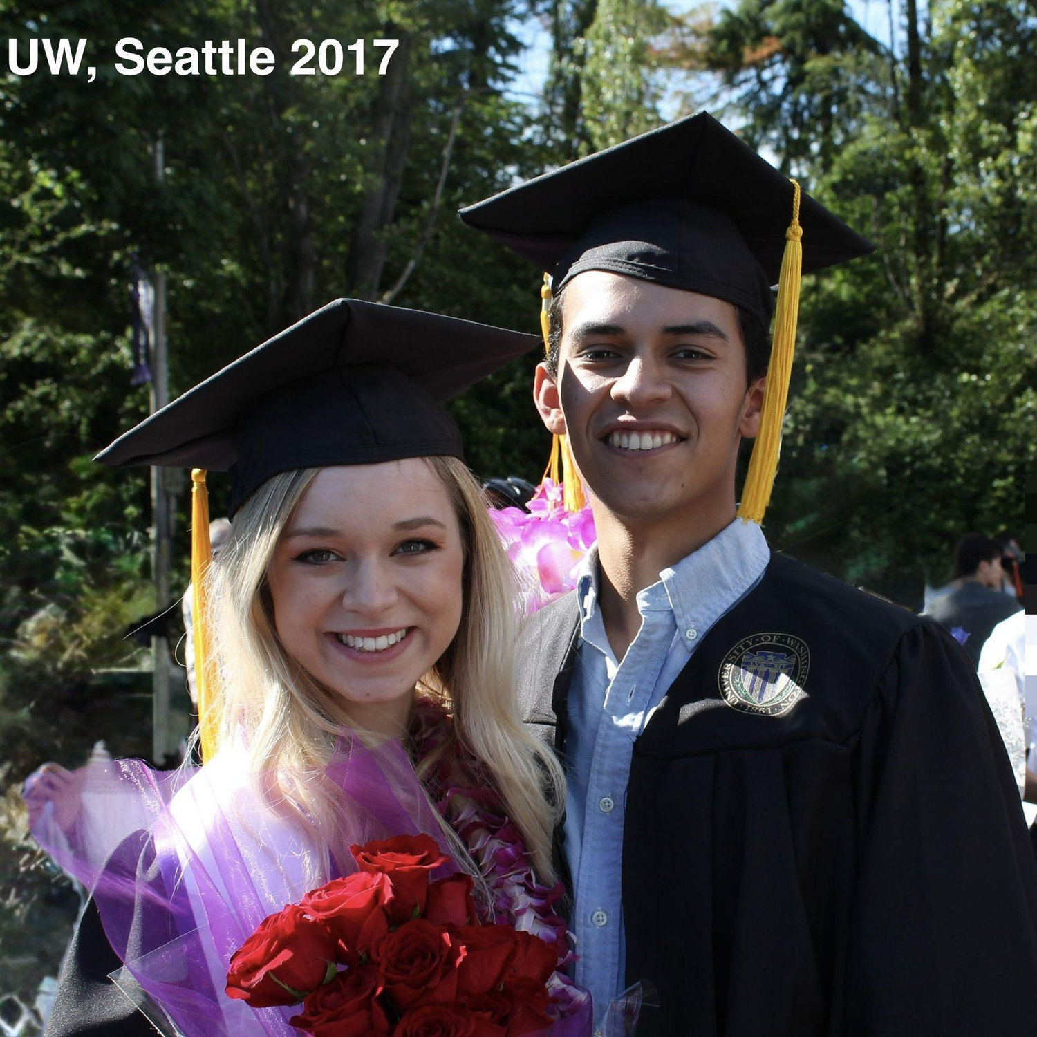 Nina's graduation from UW (and when Derek snuck in to walk in the ceremony)