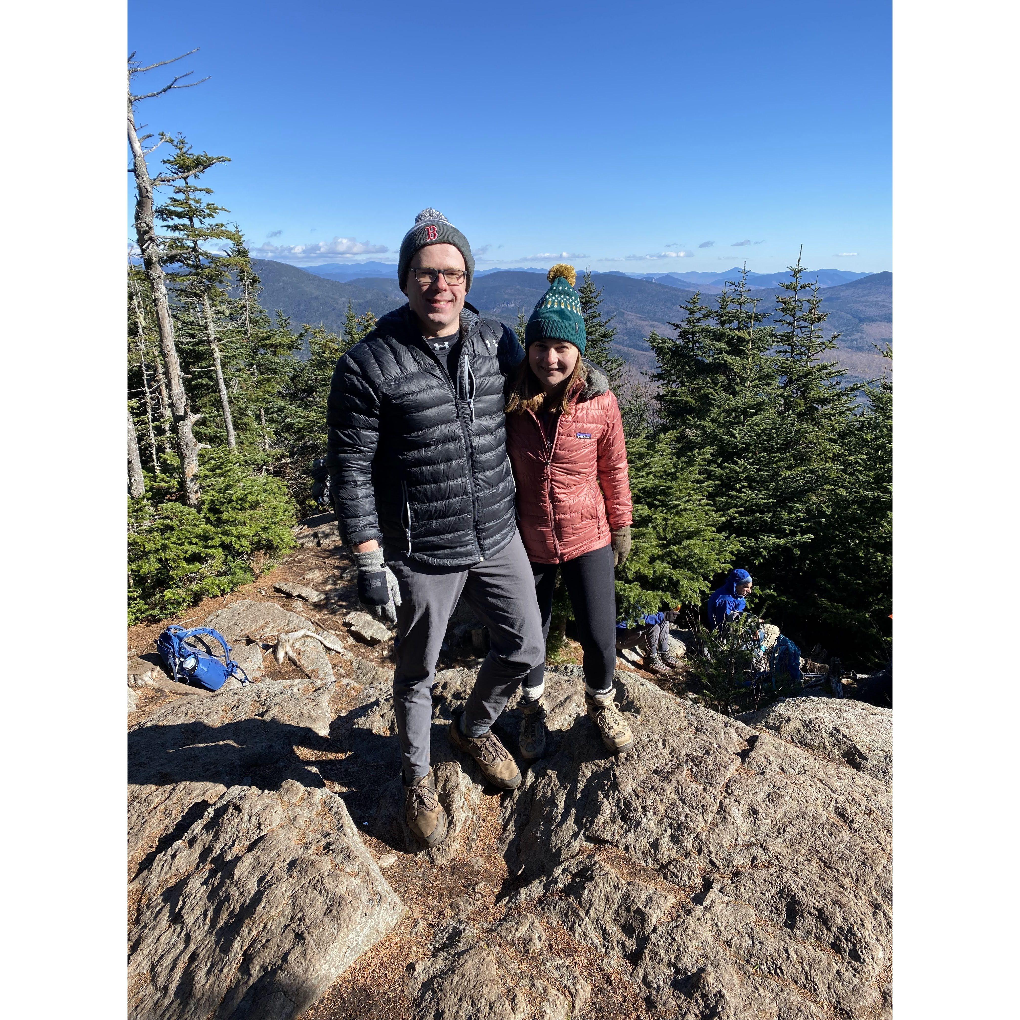 We did our first summit at Mount Tecumseh.