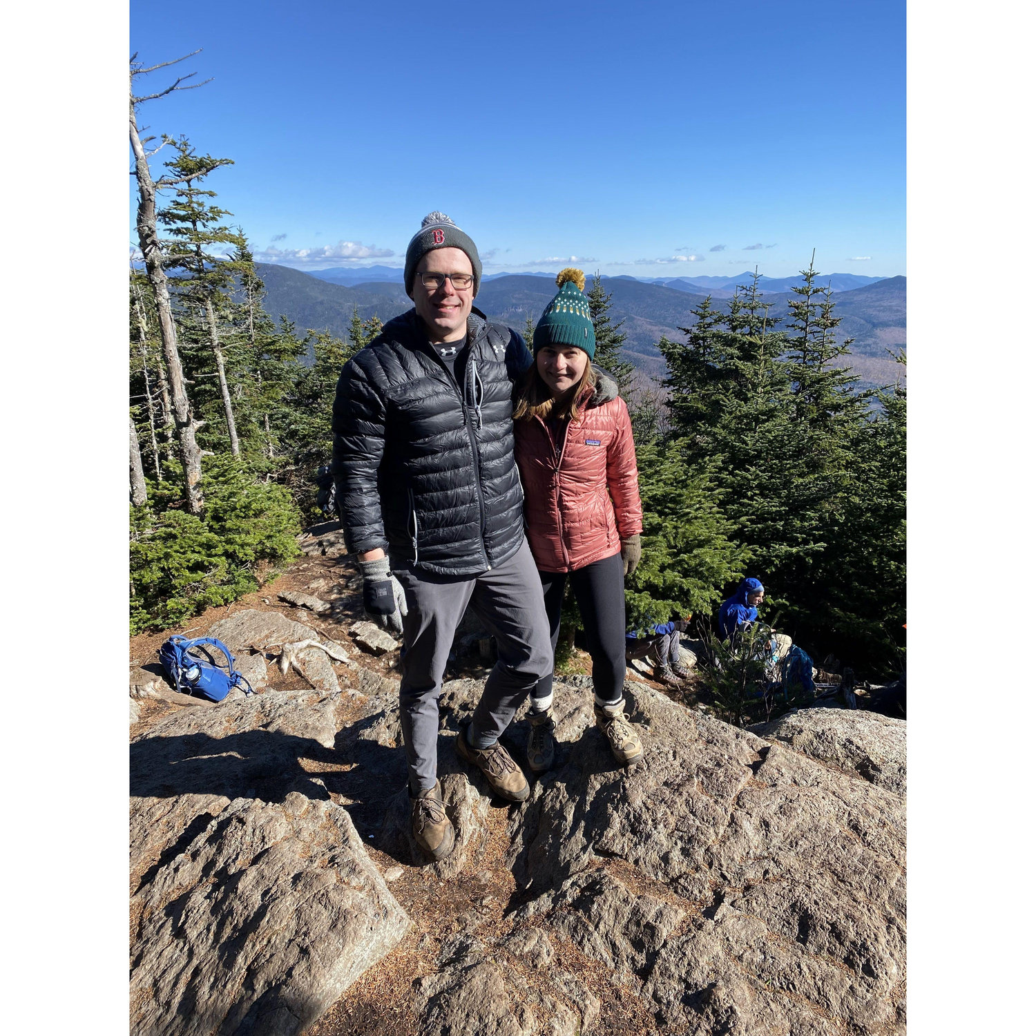 We did our first summit at Mount Tecumseh.