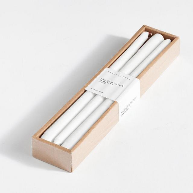 Taper Candles - Set of 6 White