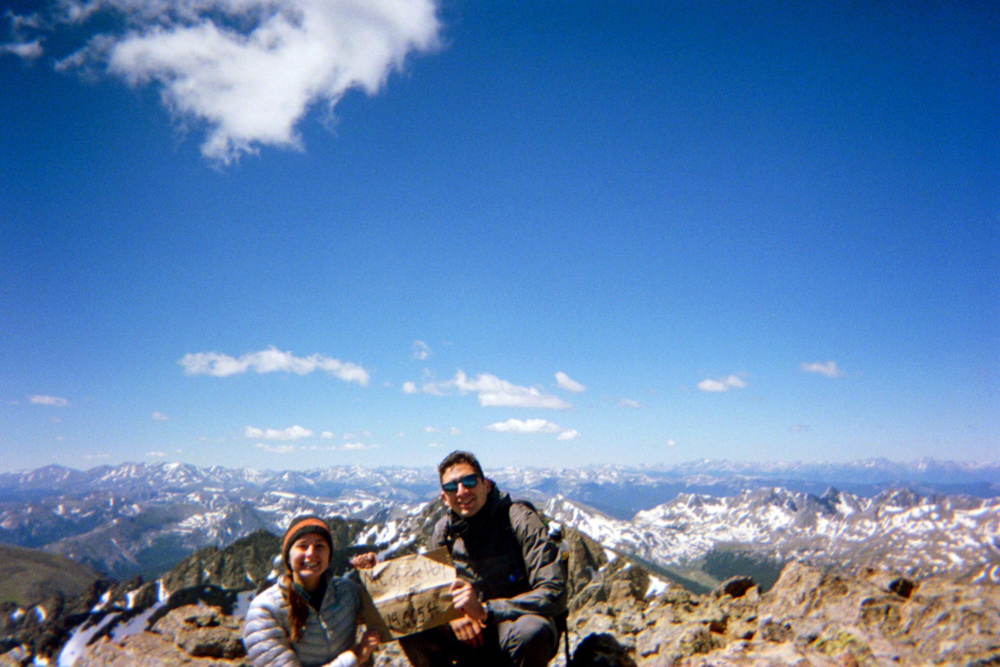 June 2018
Ava & Daniel at the top of Mount of the Holy Cross (elevation 14,005 feet) in Colorado