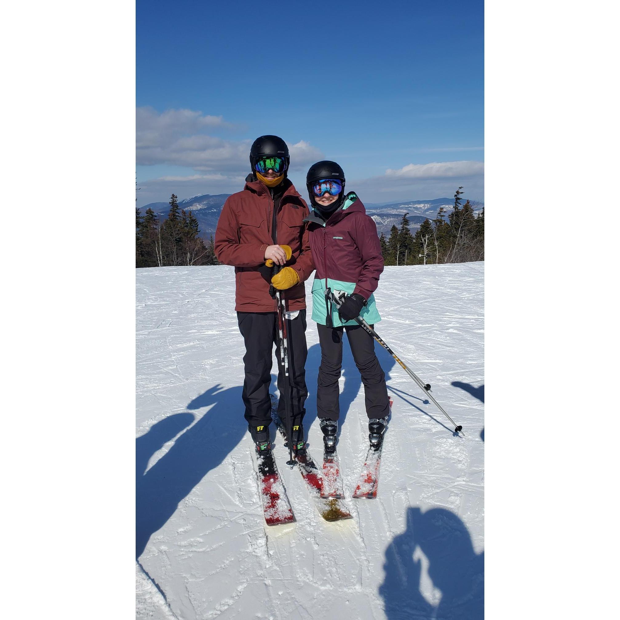 Skiing at Sunday River