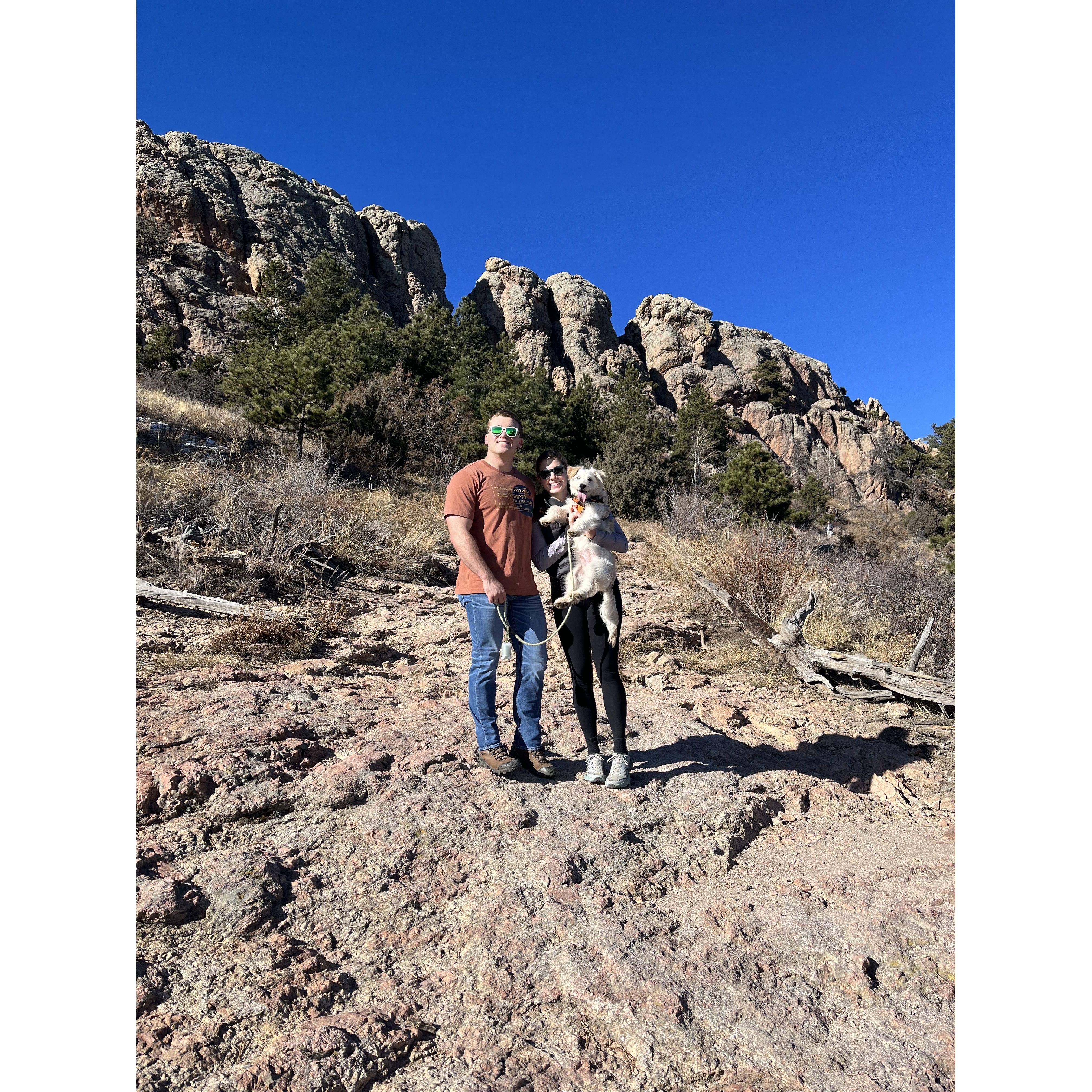 Deker's first hike up Horsetooth