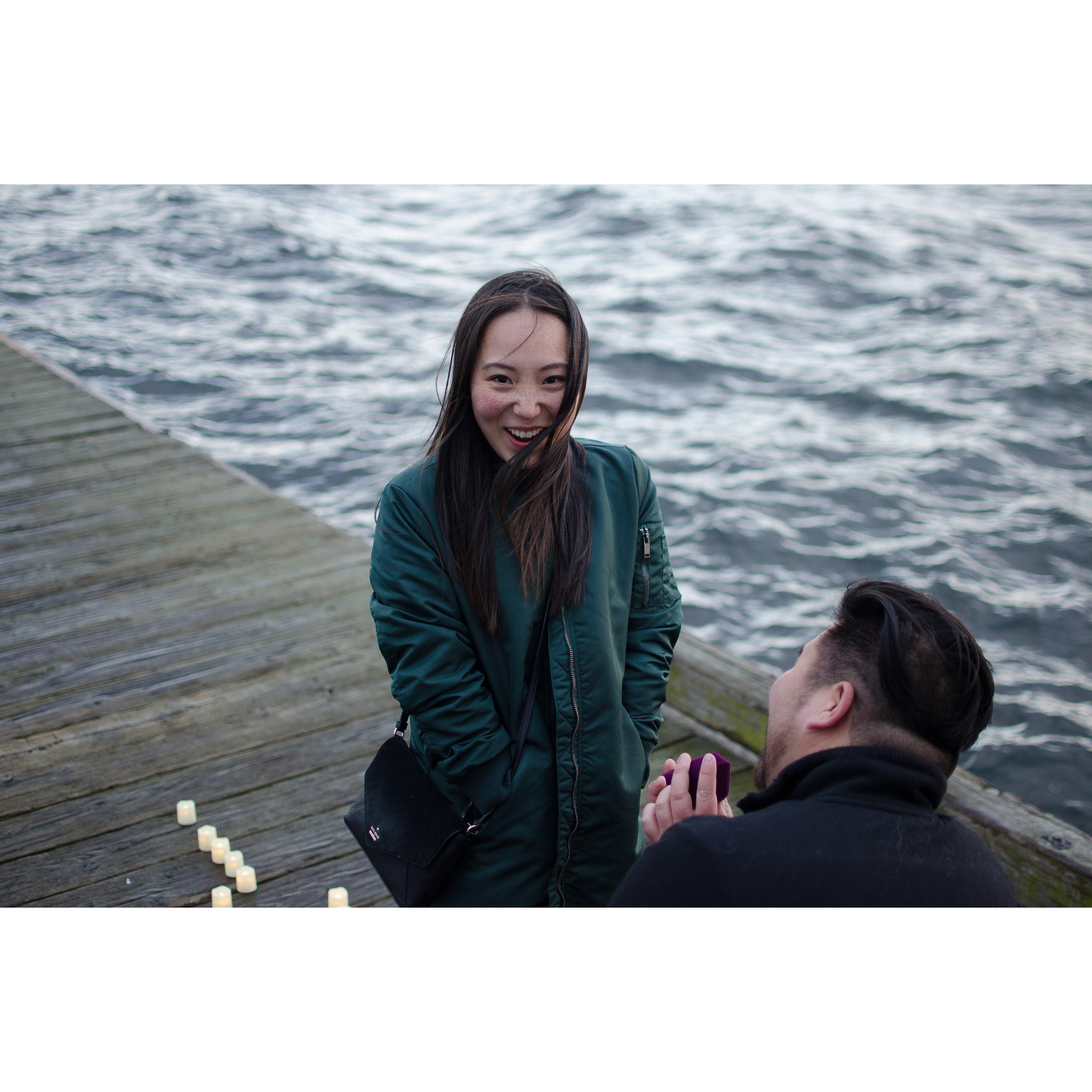 ...and this is after she said Yes!