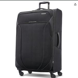 American Tourister 4 KIX 2.0 Expandable Softside Luggage with Spinner Wheels, 28 SPINNER, BLACK
