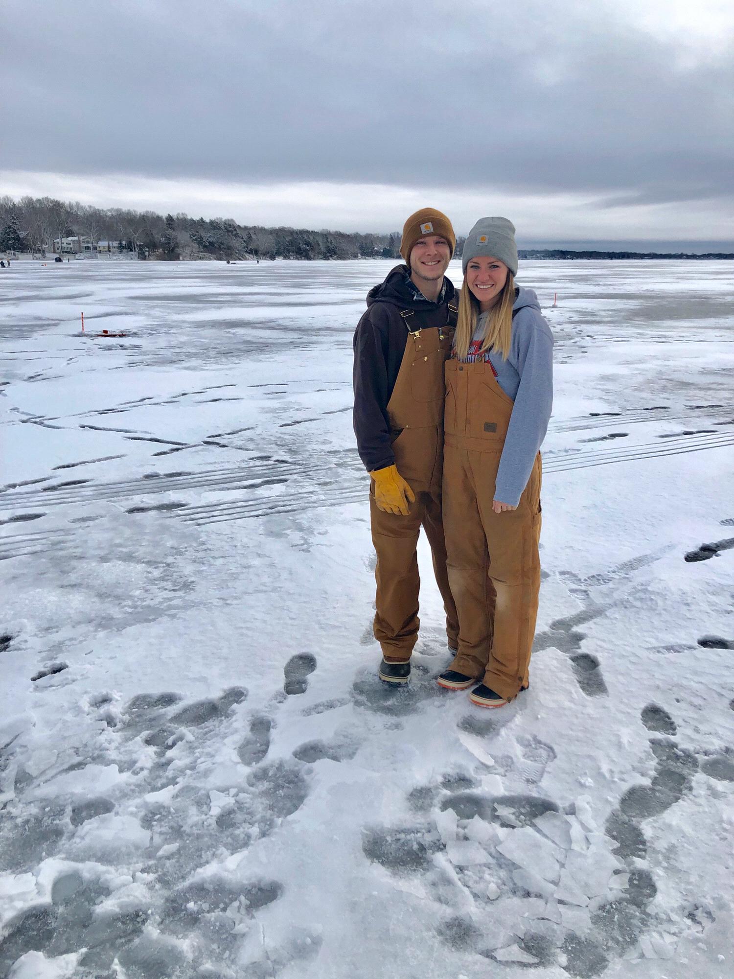 He supports my coffee addiction and I support his ice fishing/tip up addiction!