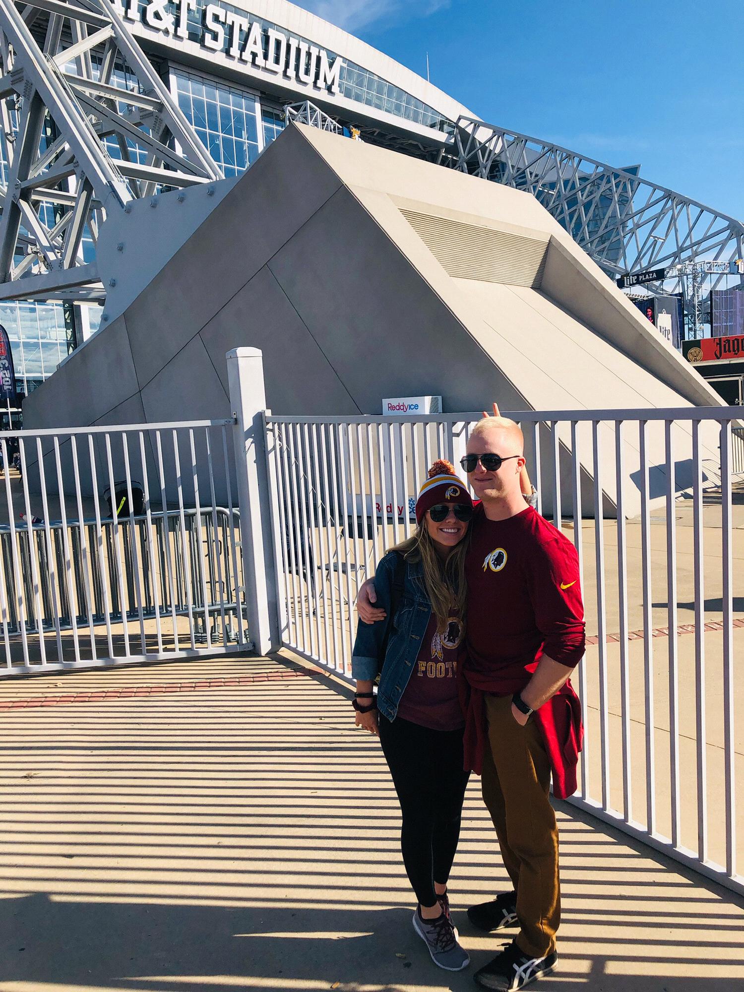 Our first Thanksgiving away from family we spent at AT&T Stadium watching the Redskins play against the Cowboys.
