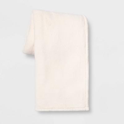 Oversize Primalush Throw Blanket Cream - Threshold&#8482;