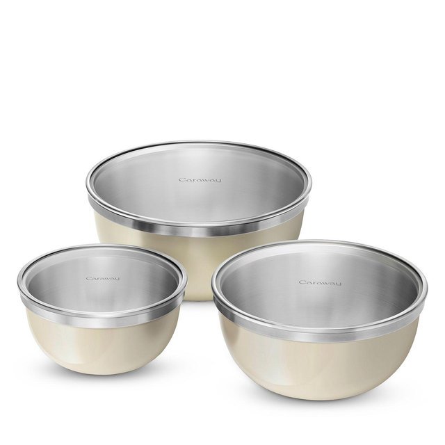 Caraway 3 Piece Mixing Bowl and Lid Set